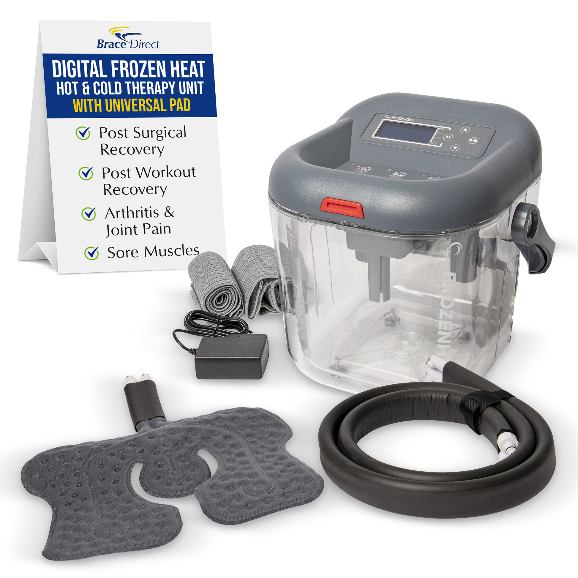 Brace Direct Digital Frozen Heat Therapy Unit - Hot & Cold Therapy Machine for Post-Workout & Injury Recovery