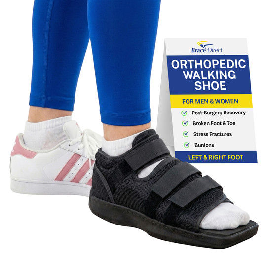 Brace Direct Post Op Shoe – Adjustable Support For Foot Surgery Recovery & Broken Toes
